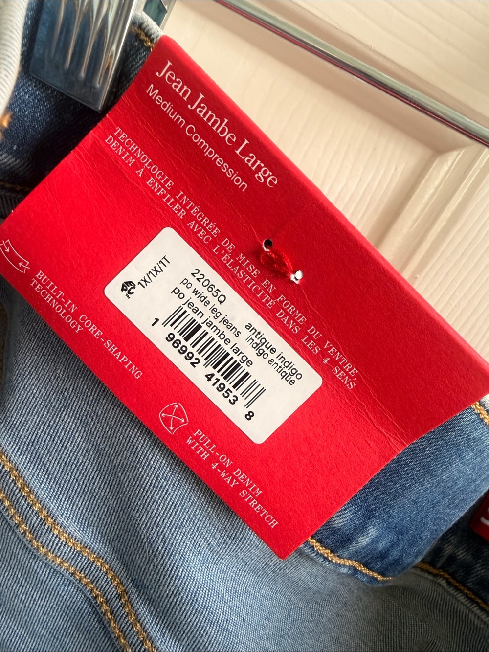 SPANX Pull On Wide-Leg Jeans - 1X Petite - Picture 6 of 6